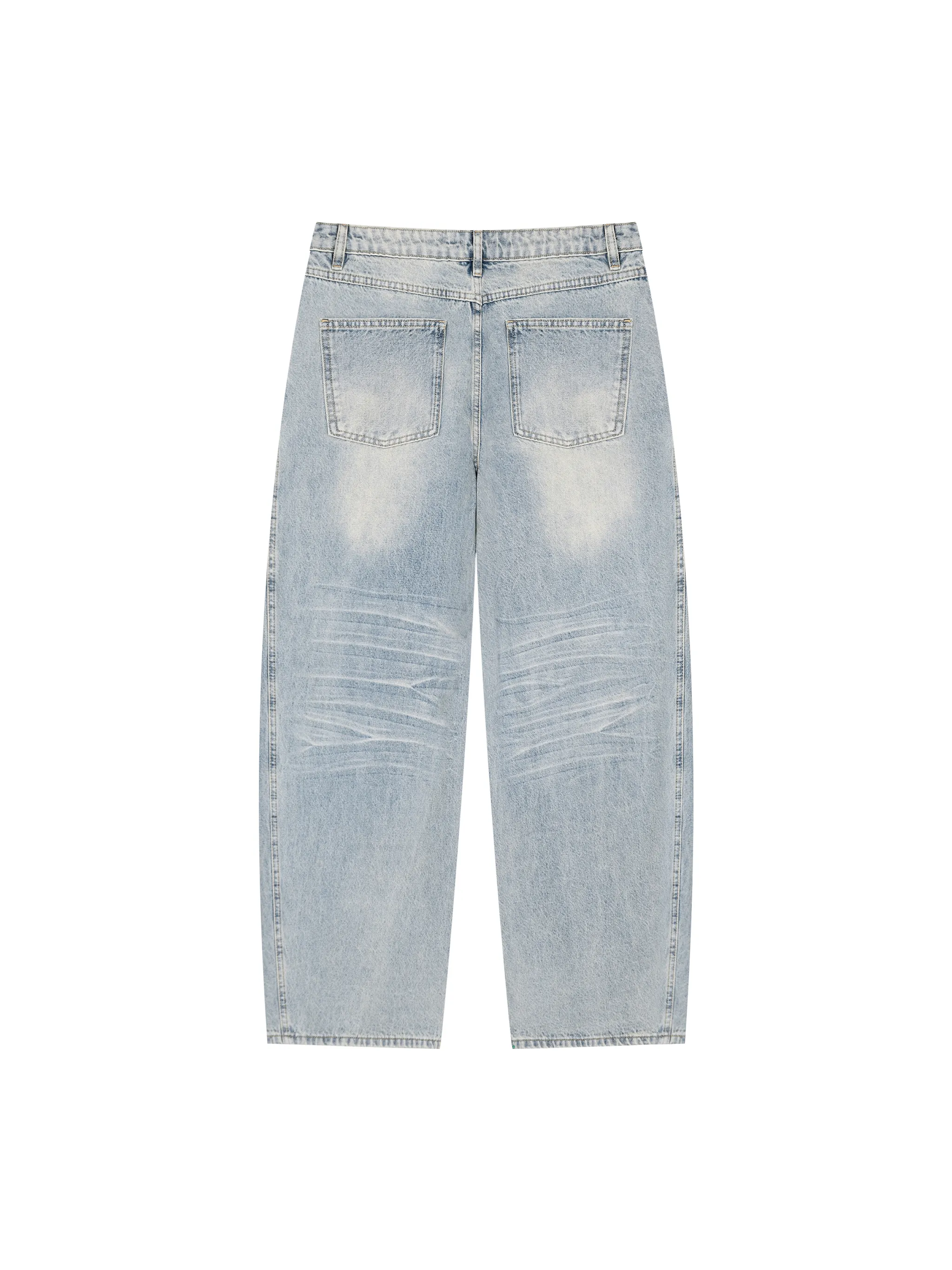 Men’s Enzyme Wash Wide Leg Jeans
