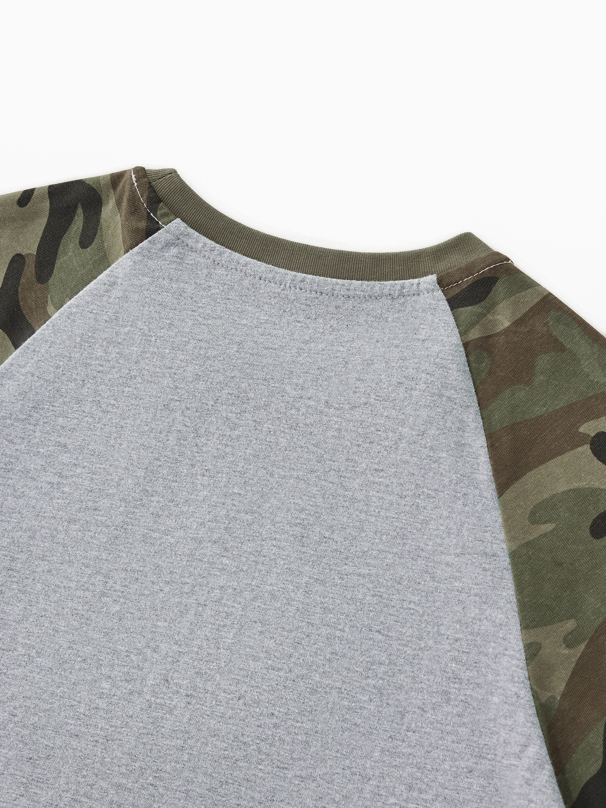 Women's Camo Raglan Crop T-Shirt #WT0140 | TAPSTITCH