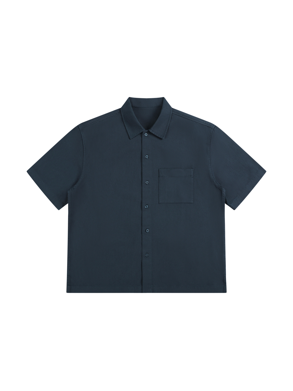 Unisex Boxy Patch Pocket Short Sleeve Shirt - Main Image