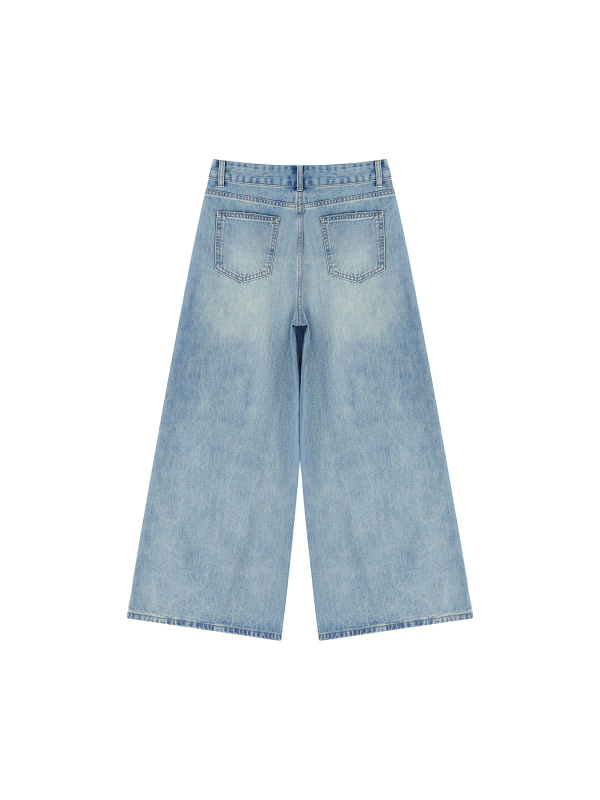 Women’s Vintage Wash Wide Leg Jeans