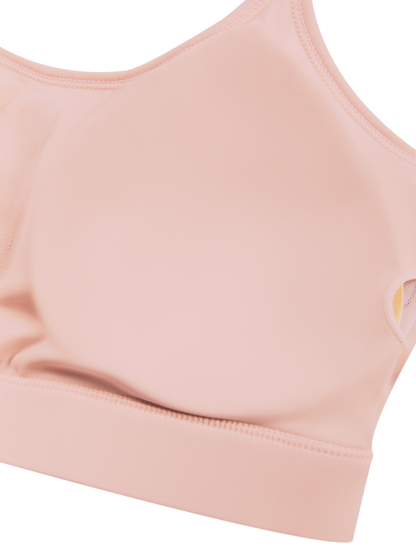 Women's Solid U-Neck Sports Bra