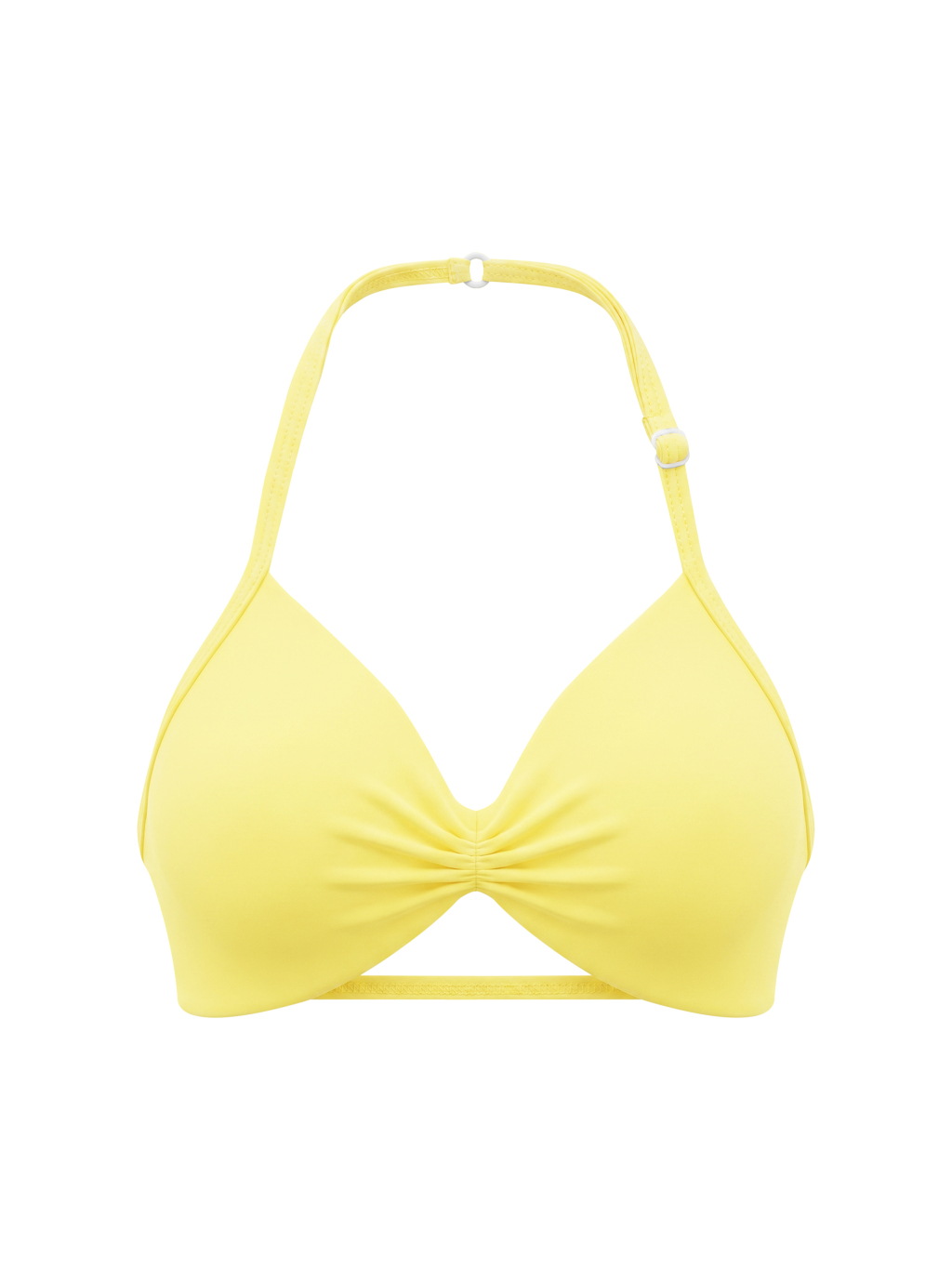 Women’s Ruched Halter-Neck Sports Bra - Main Image