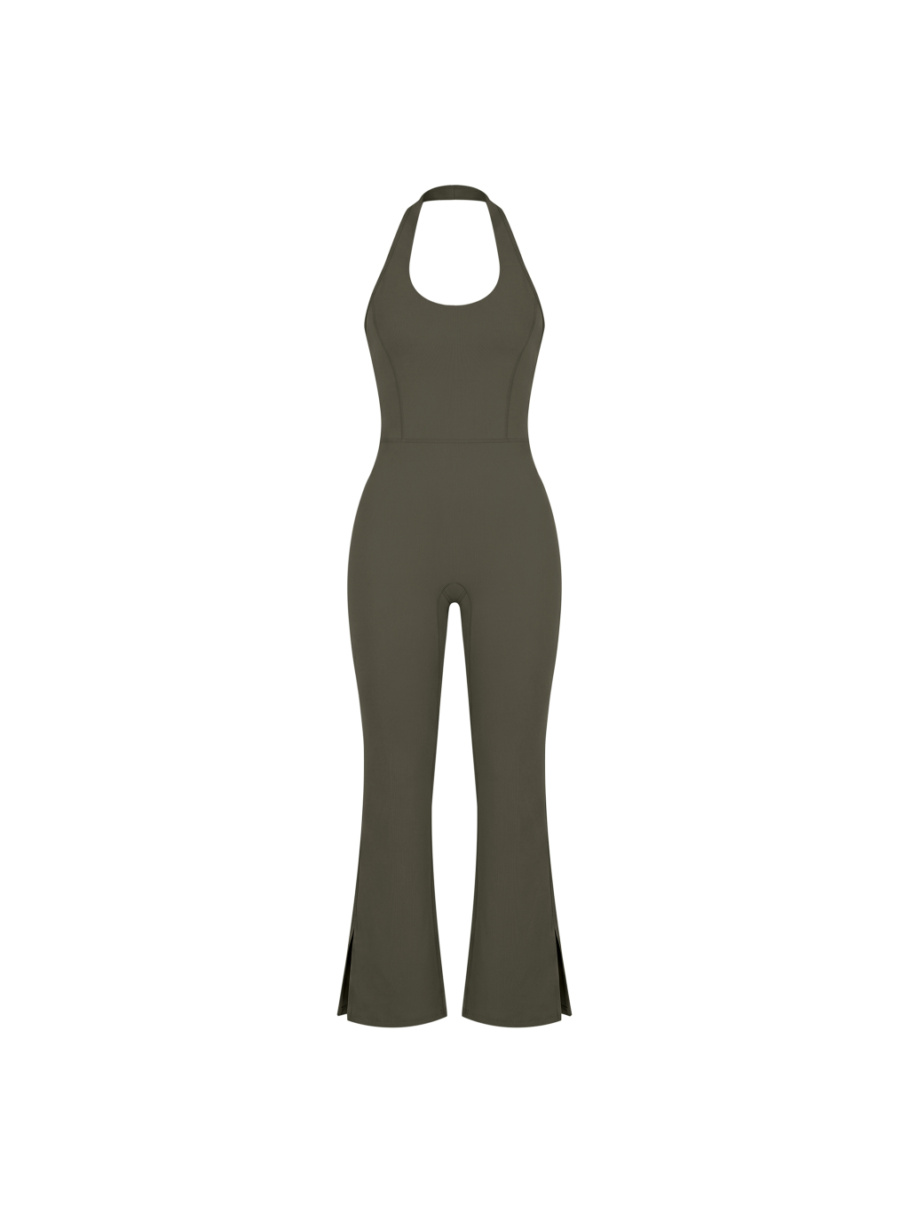 Women’s Halter Flared Jumpsuit - Main Image