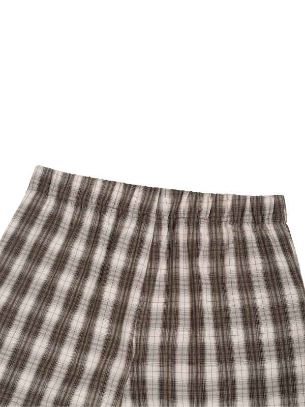 Unisex Plaid Shorts
