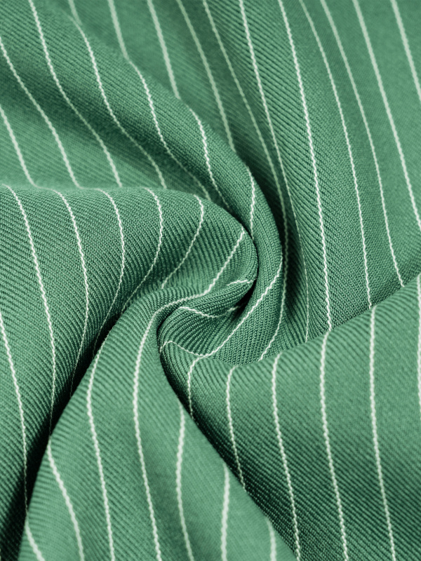Unisex Striped Boxy Contrast Collar Shirt