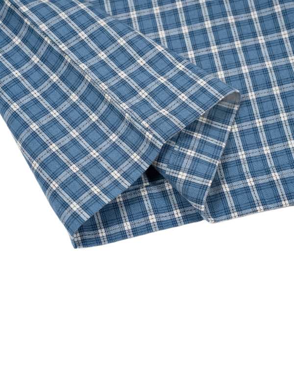 Unisex Boxy Plaid Color Block Polo Shirt