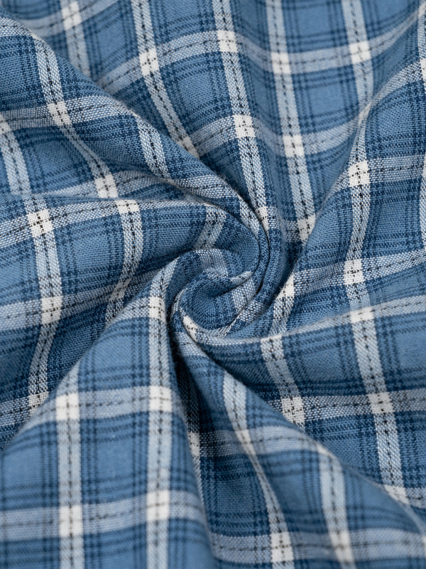 Unisex Boxy Plaid Color Block Polo Shirt