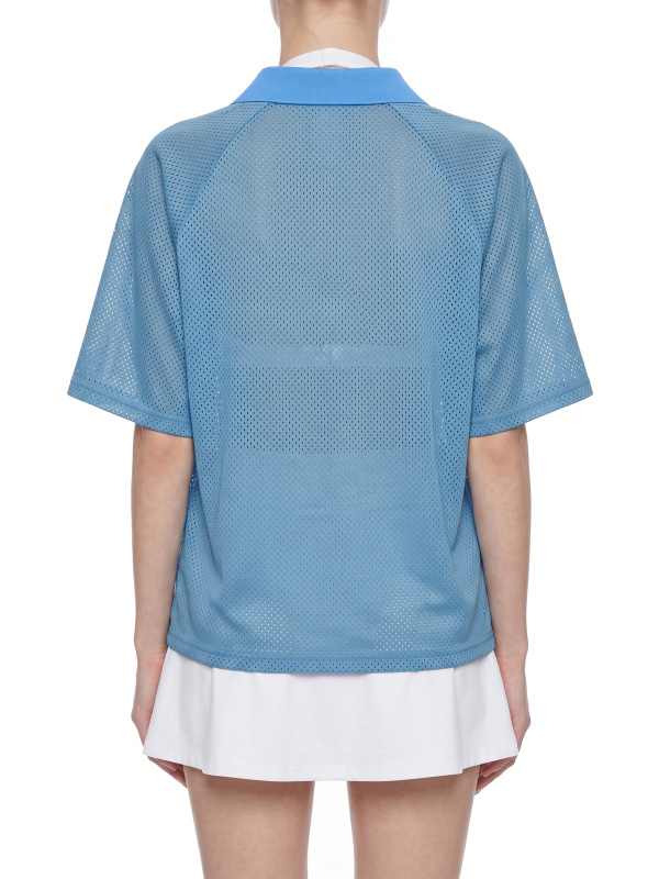 Unisex Striped Mesh Boxy Soccer Jersey