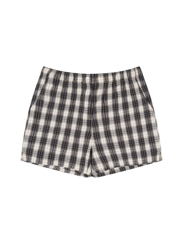 Unisex Plaid Shorts