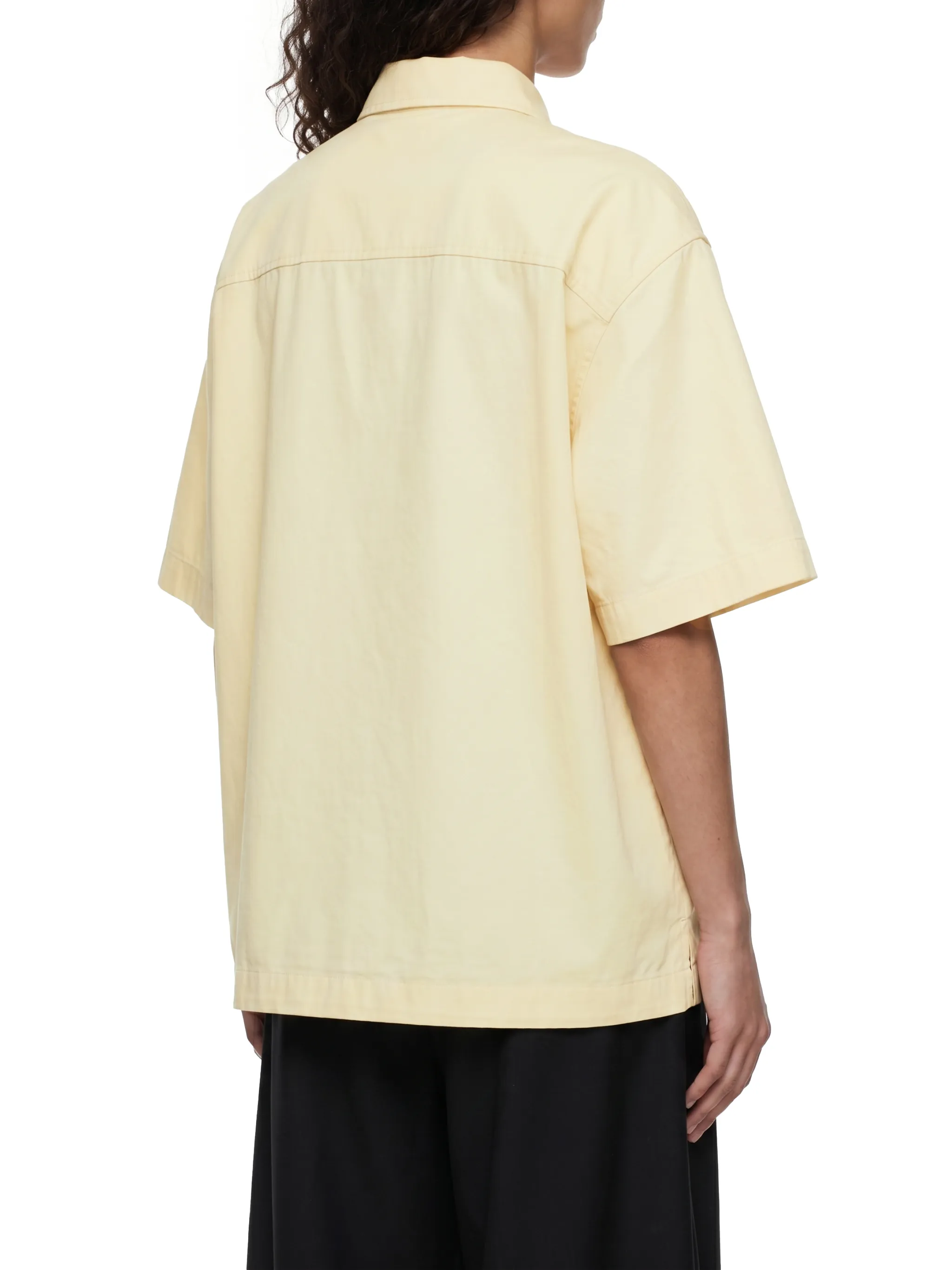 Unisex Boxy Patch Pocket Short Sleeve Shirt
