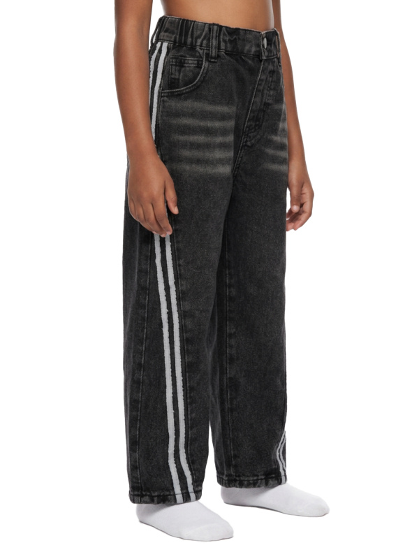 Kid’s Vintage Wash Side Stripe Jeans