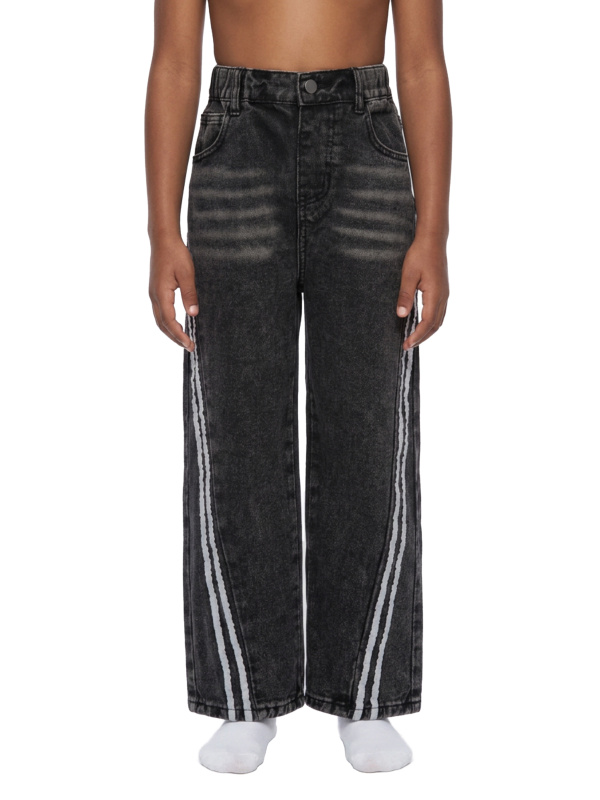 Kid’s Vintage Wash Side Stripe Jeans