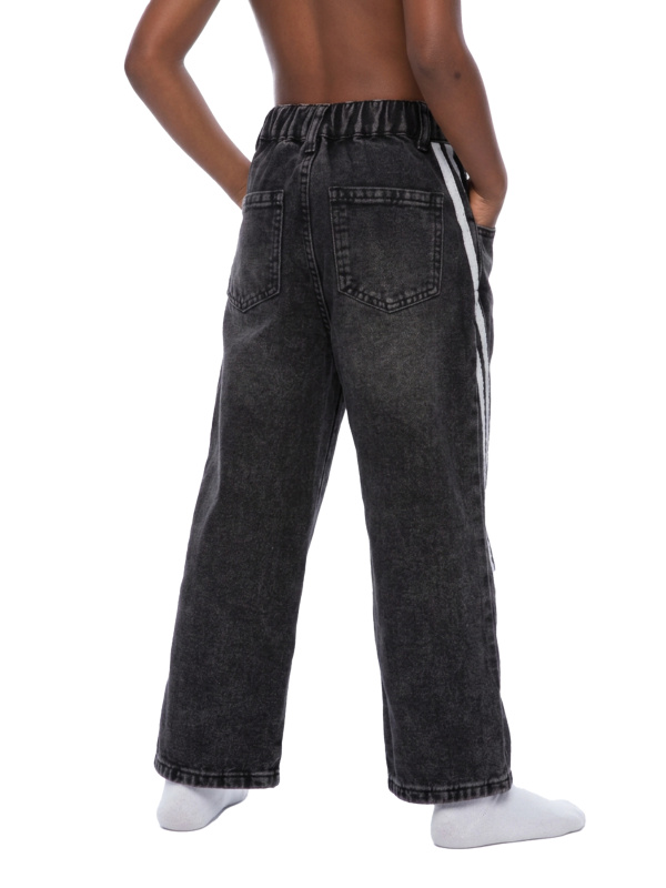 Kid’s Vintage Wash Side Stripe Jeans