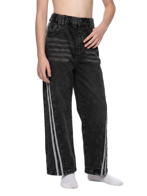 Kid’s Vintage Wash Side Stripe Jeans