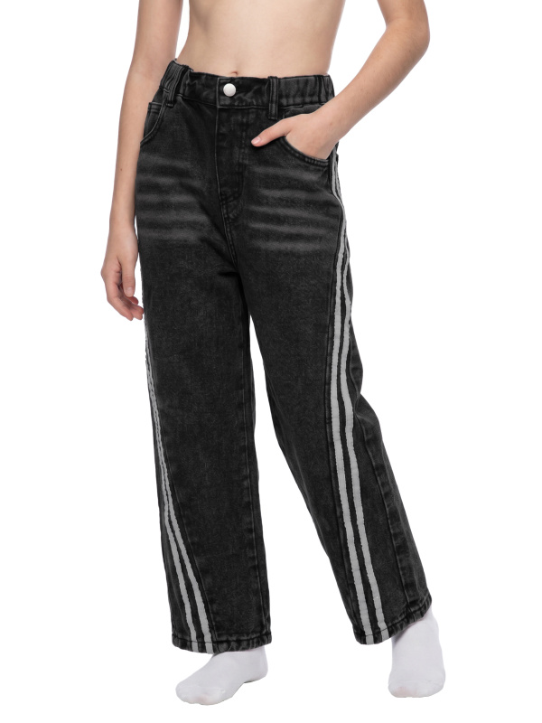 Kid’s Vintage Wash Side Stripe Jeans