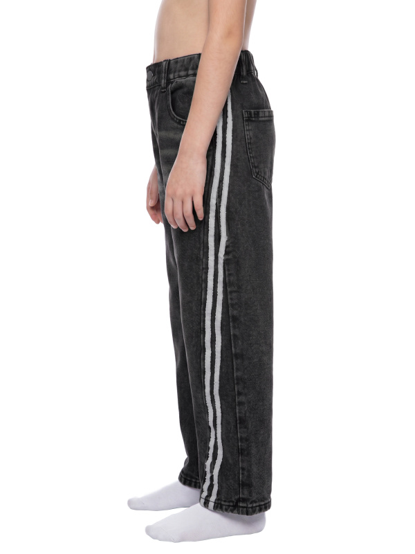 Kid’s Vintage Wash Side Stripe Jeans