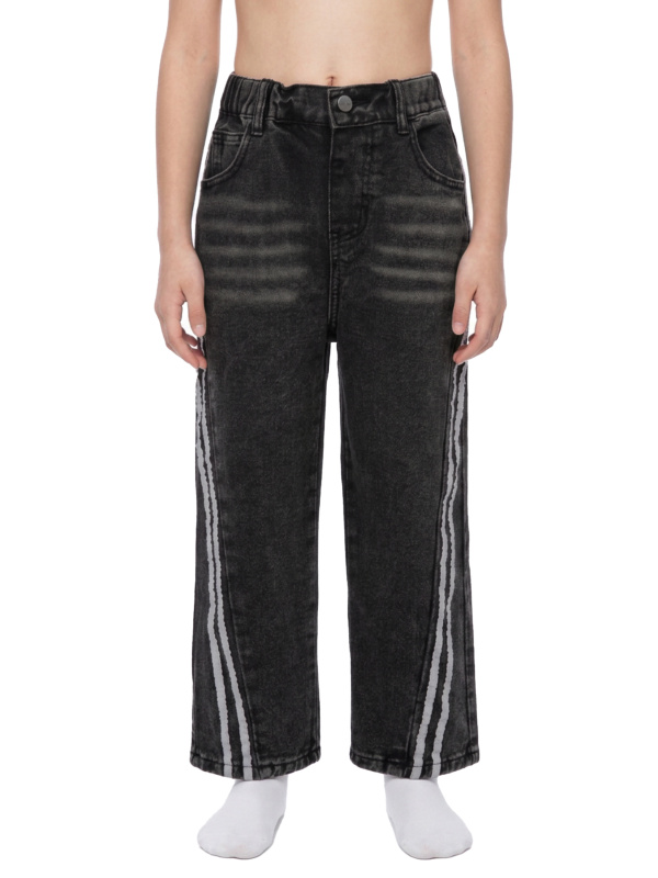 Kid’s Vintage Wash Side Stripe Jeans