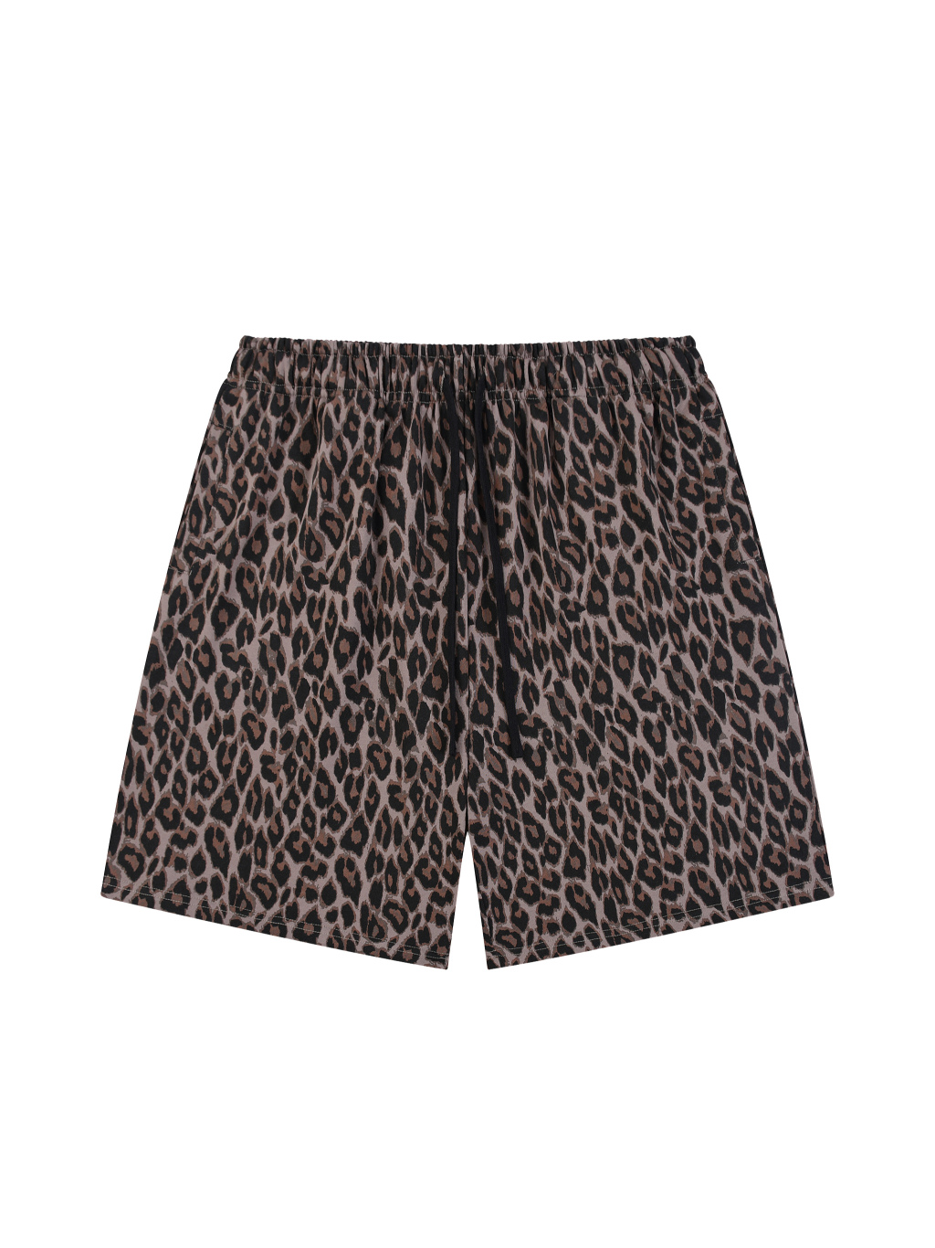 Unisex Heavyweight Leopard Drawstring Shorts - Main Image
