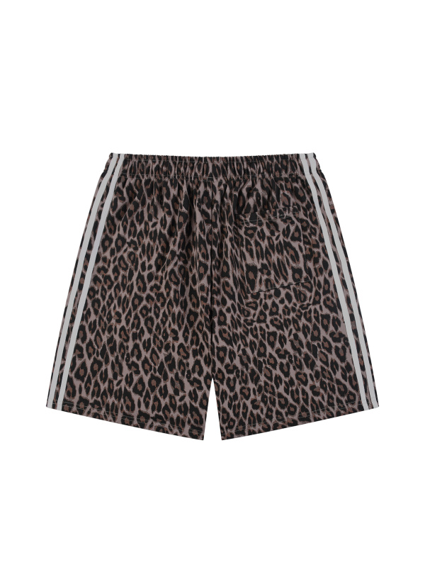Unisex Heavyweight Leopard Drawstring Shorts