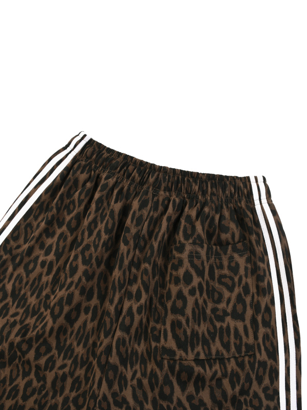 Unisex Heavyweight Leopard Drawstring Shorts