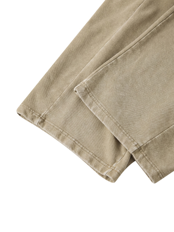 Unisex Mineral Wash Barrel Leg Pants