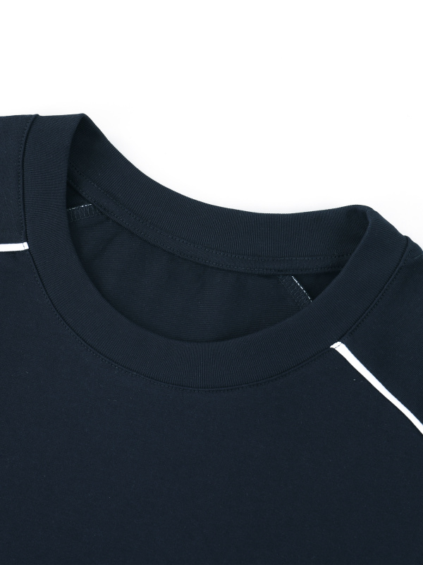Unisex Heavyweight Boxy Piping T-Shirt