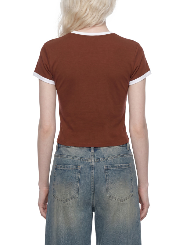 Women's Slim Color Block T-Shirt
