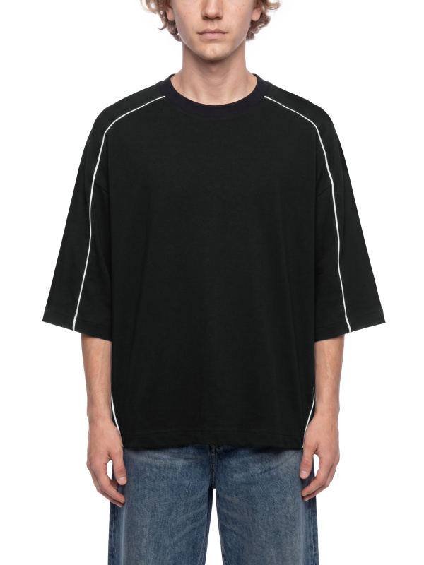 Unisex Heavyweight Boxy Piping T-Shirt
