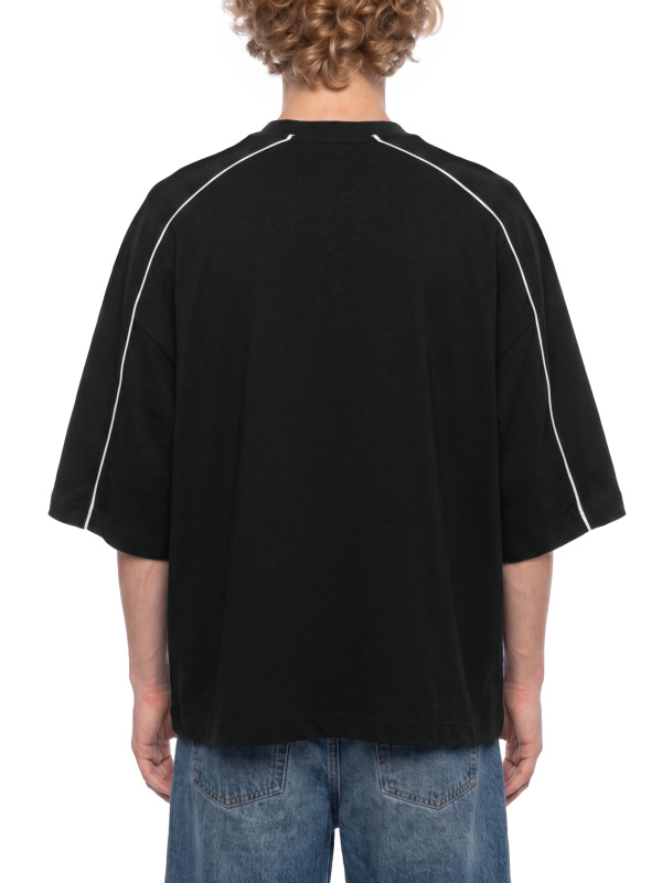 Unisex Heavyweight Boxy Piping T-Shirt