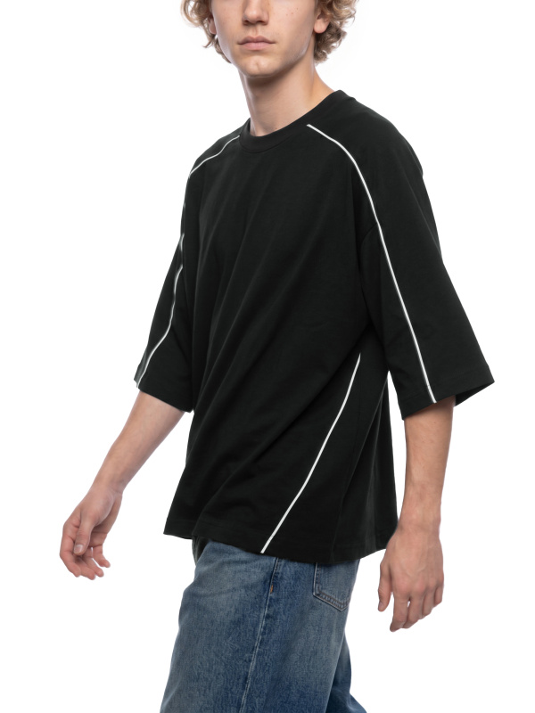 Unisex Heavyweight Boxy Piping T-Shirt