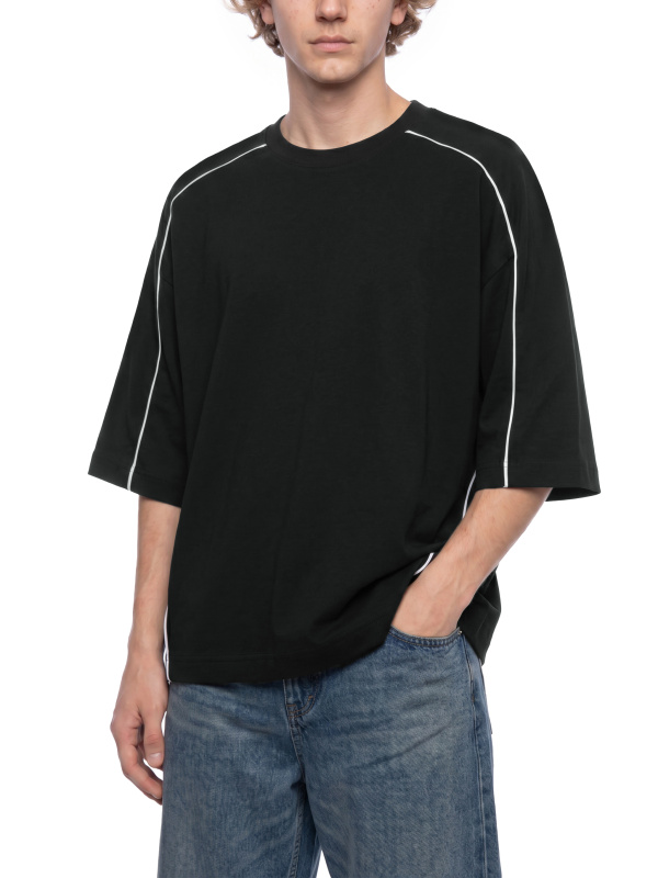 Unisex Heavyweight Boxy Piping T-Shirt