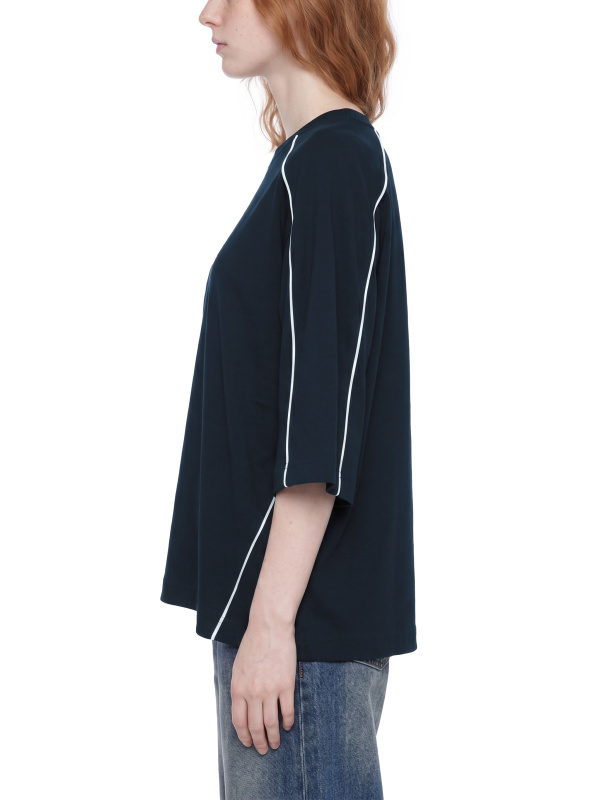Unisex Heavyweight Boxy Piping T-Shirt