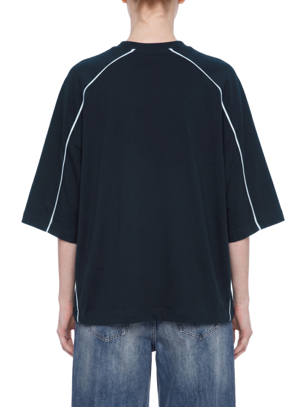 Unisex Heavyweight Boxy Piping T-Shirt