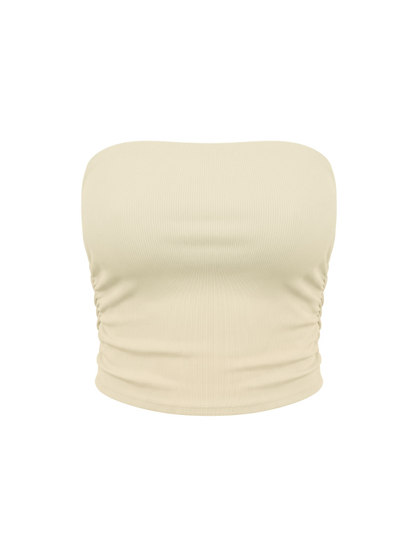 Women’s Ruched Cropped Yoga Tube Top