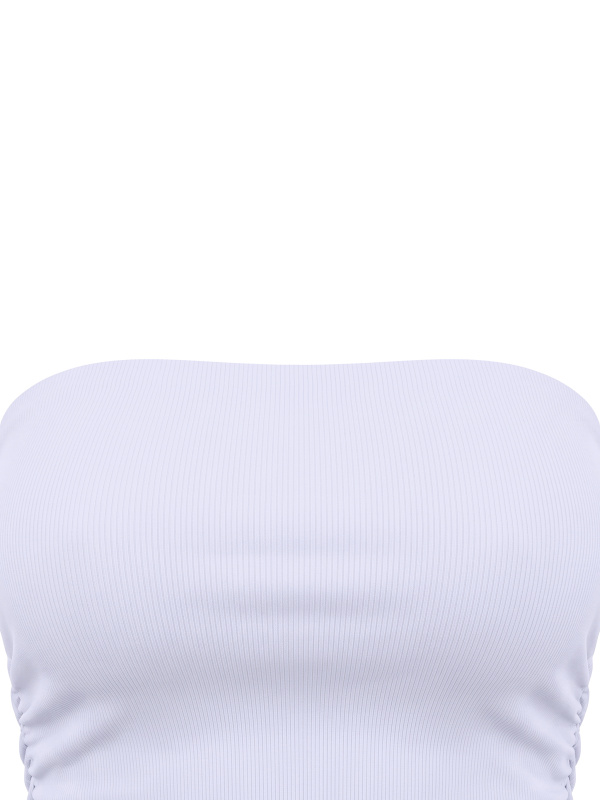 Women’s Ruched Cropped Yoga Tube Top