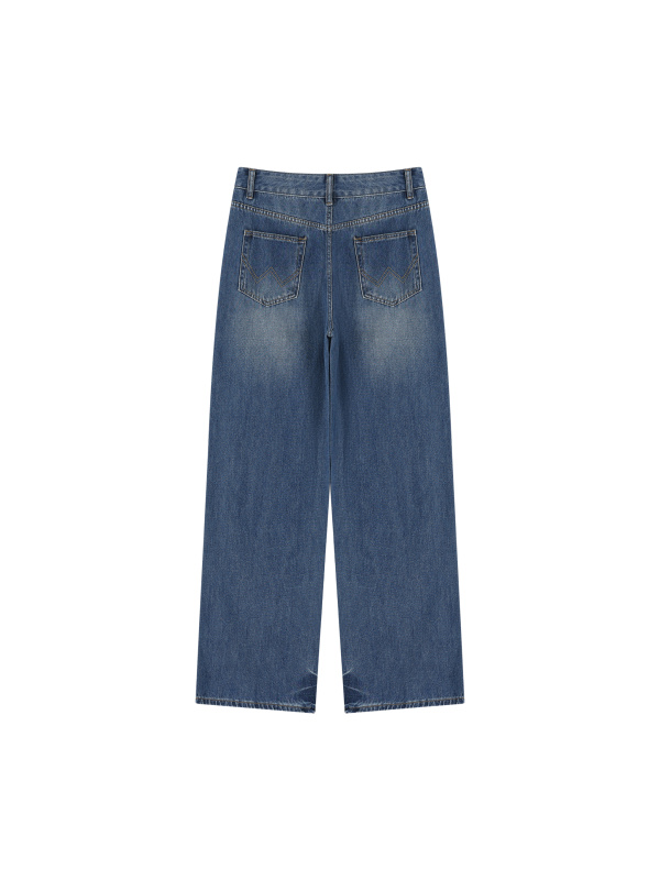 Women’s Vintage Wash Wide Leg Jeans