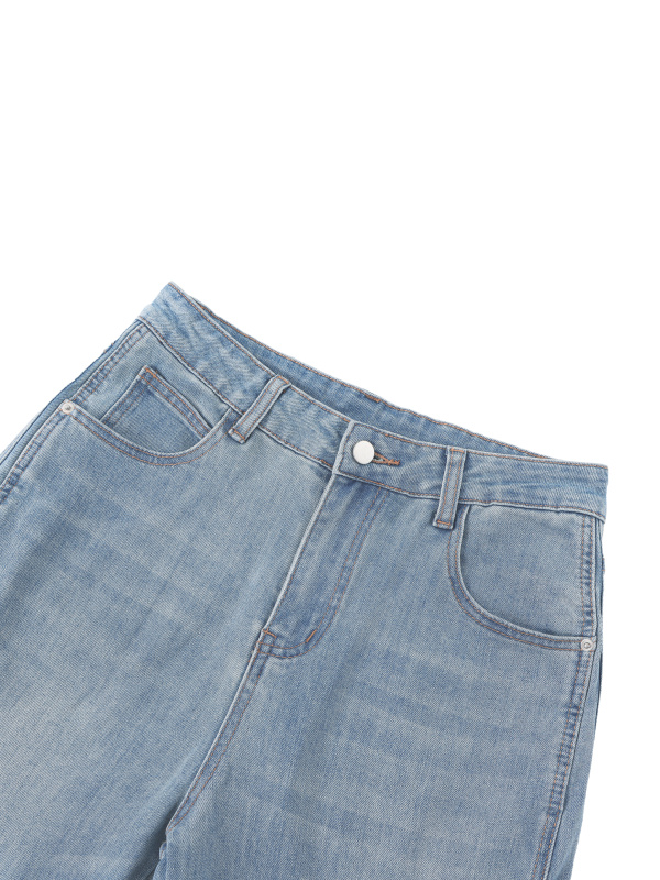 Women’s Vintage Wash High Rise Wide Leg Jeans