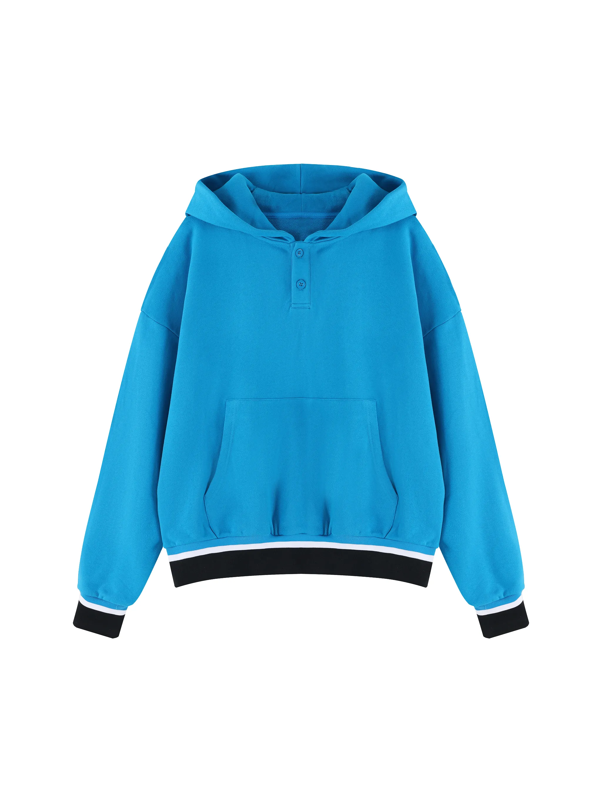 Unisex Oversized Color Block Boxy Hoodie - Main Image
