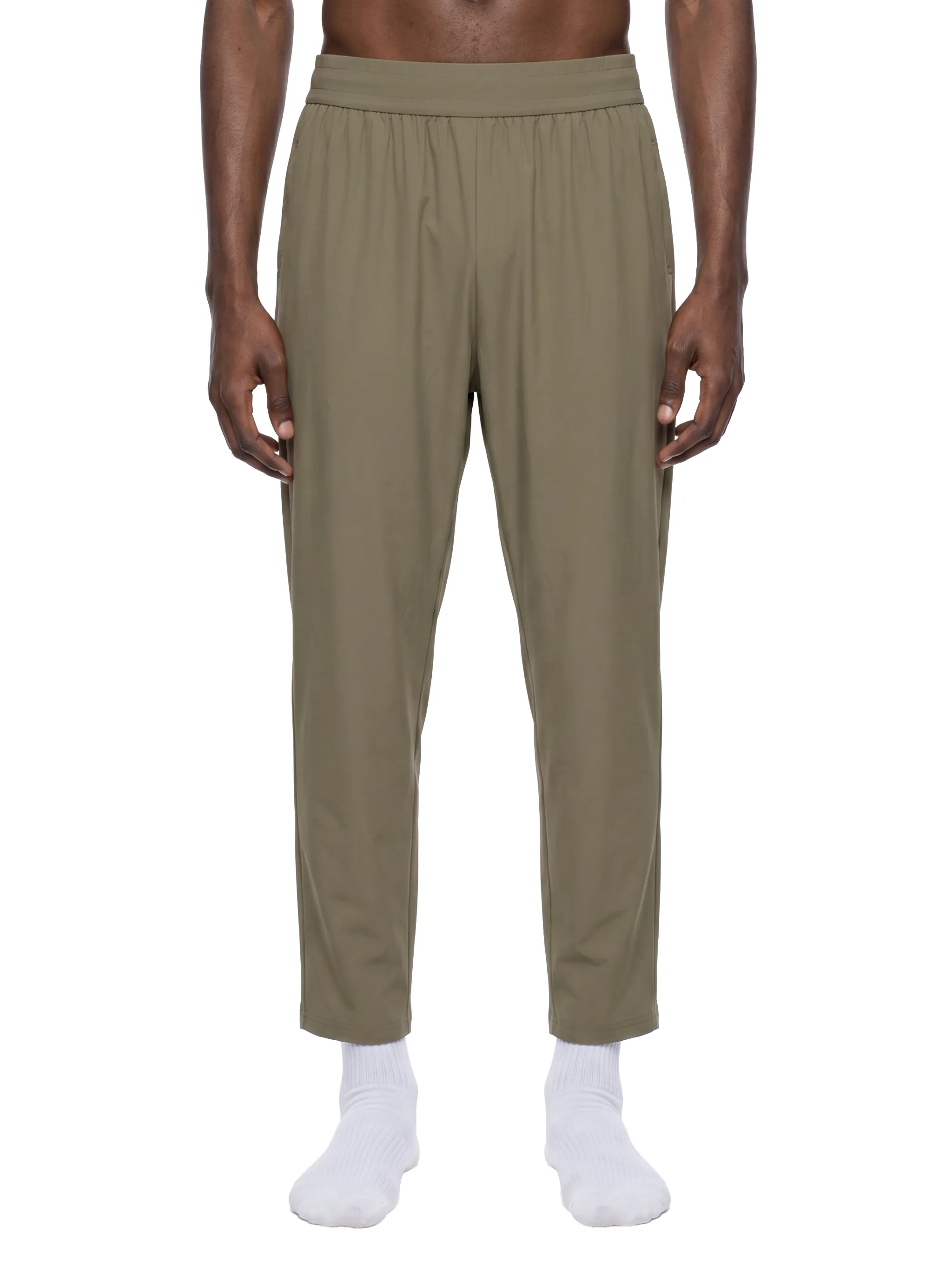 Men's Straight Leg Elastic Waist Pants
