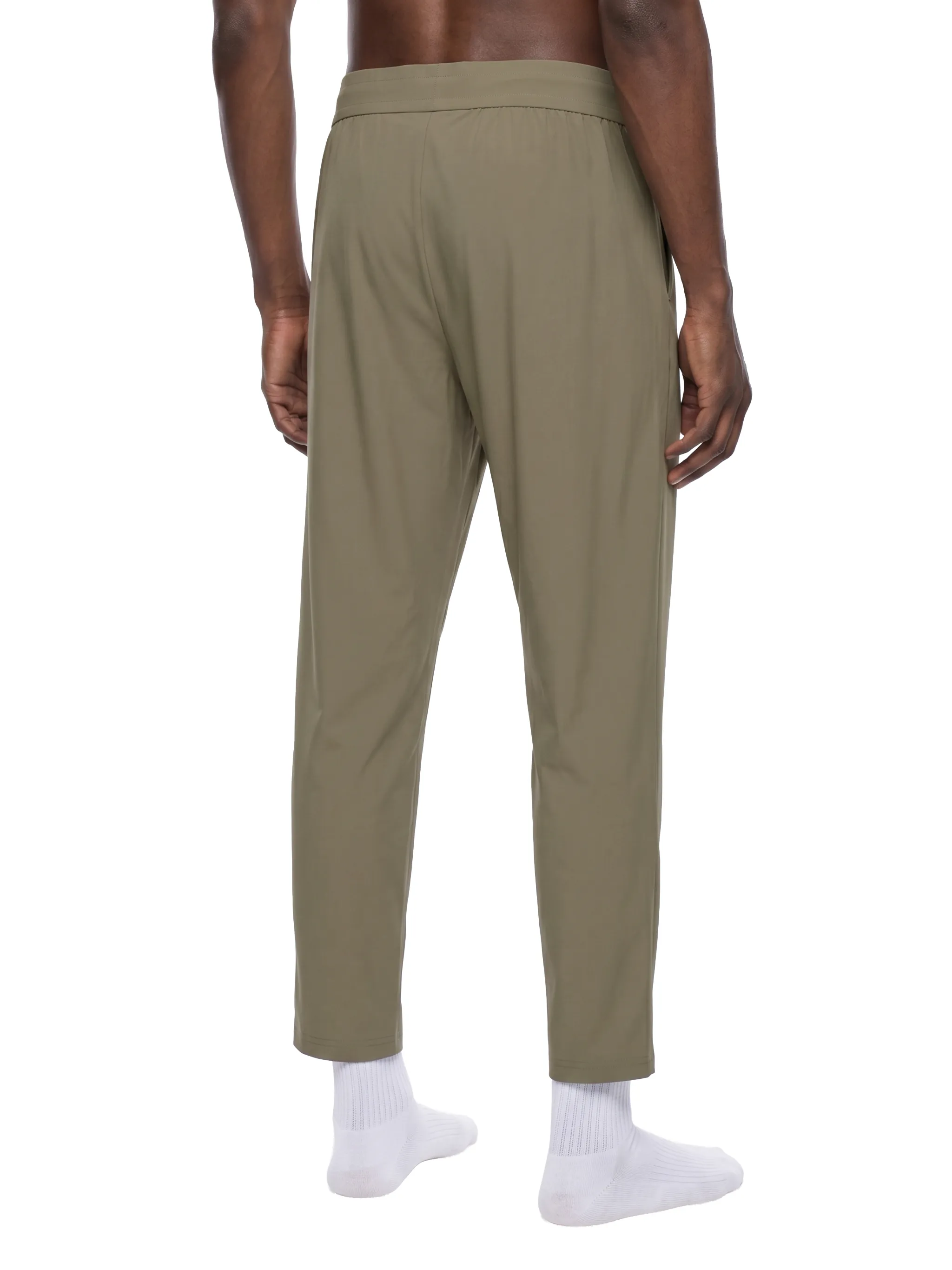 Men's Straight Leg Elastic Waist Pants