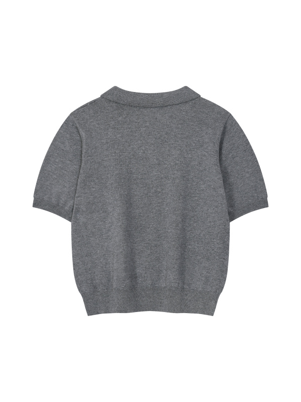 Women’s Knit Cotton Polo Shirt