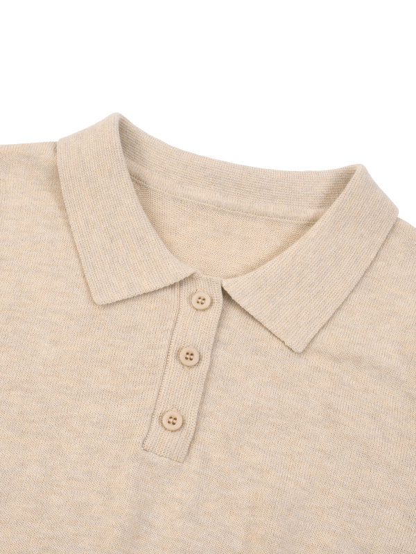 Women’s Knit Cotton Polo Shirt