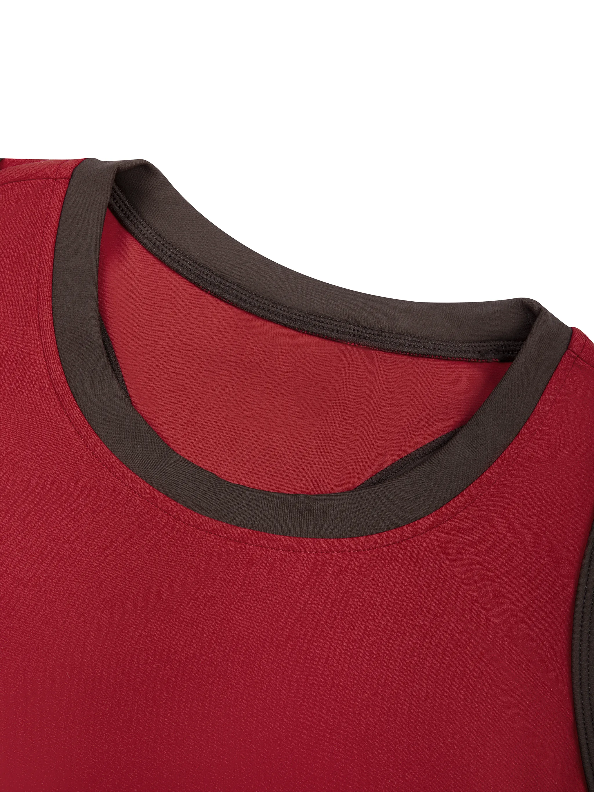 Women's Color Block A-Line Sleeveless Dress