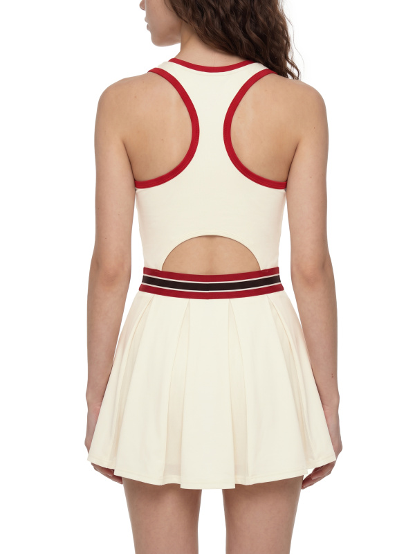 Women's Color Block A-Line Sleeveless Dress
