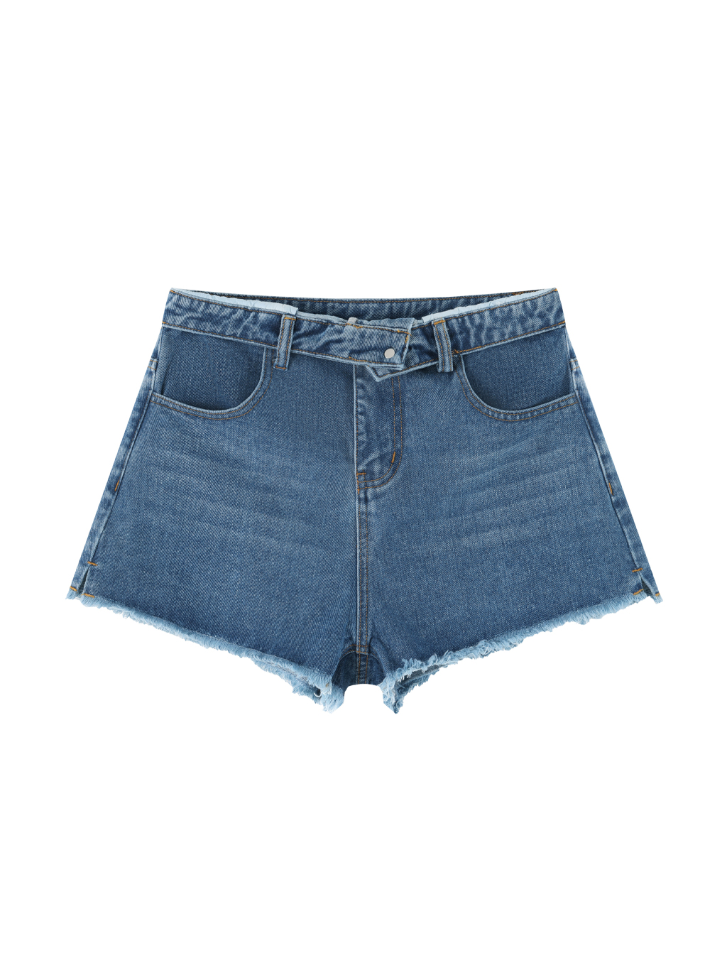 Women’s Vintage Wash High Rise Denim Shorts - Main Image