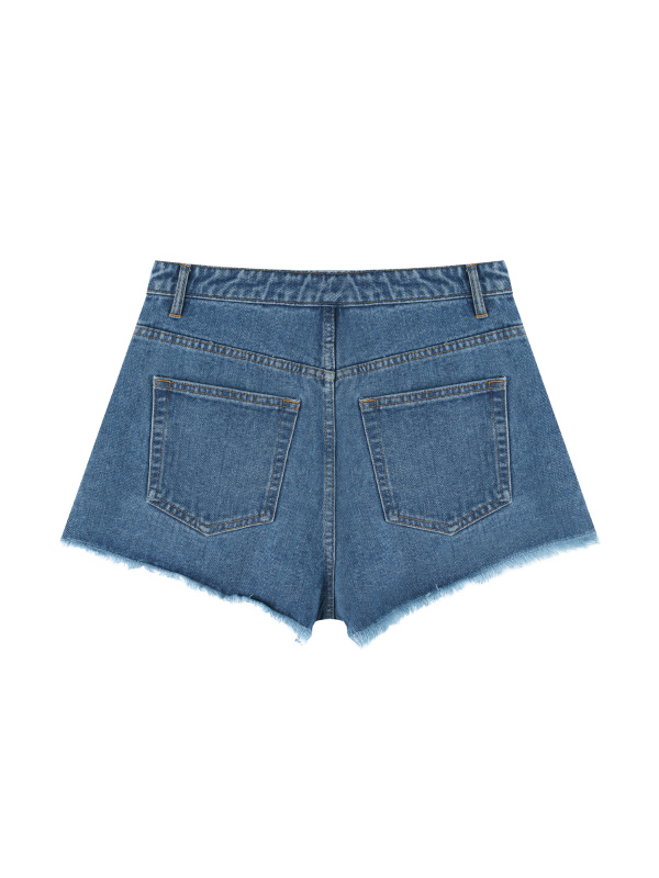 Women’s Vintage Wash High Rise Denim Shorts