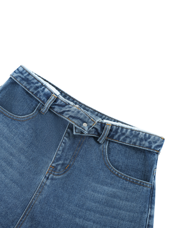 Women’s Vintage Wash High Rise Denim Shorts