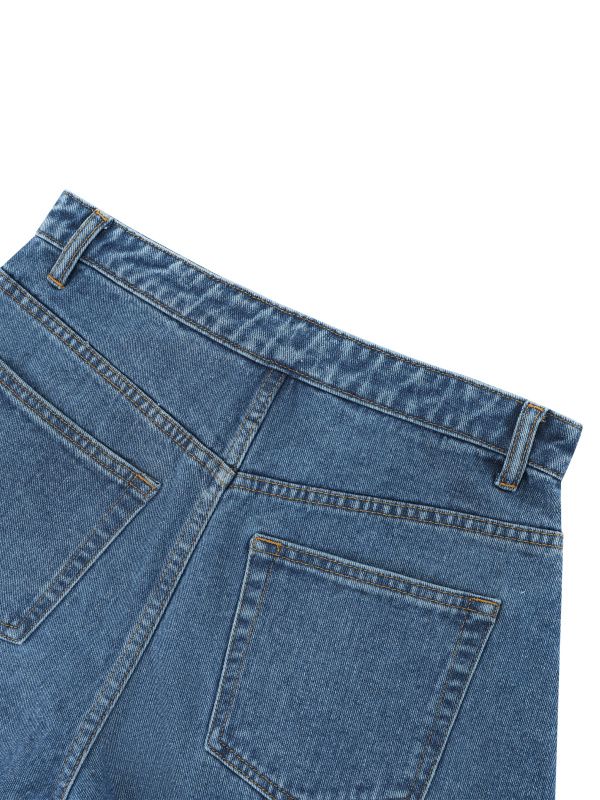 Women’s Vintage Wash High Rise Denim Shorts