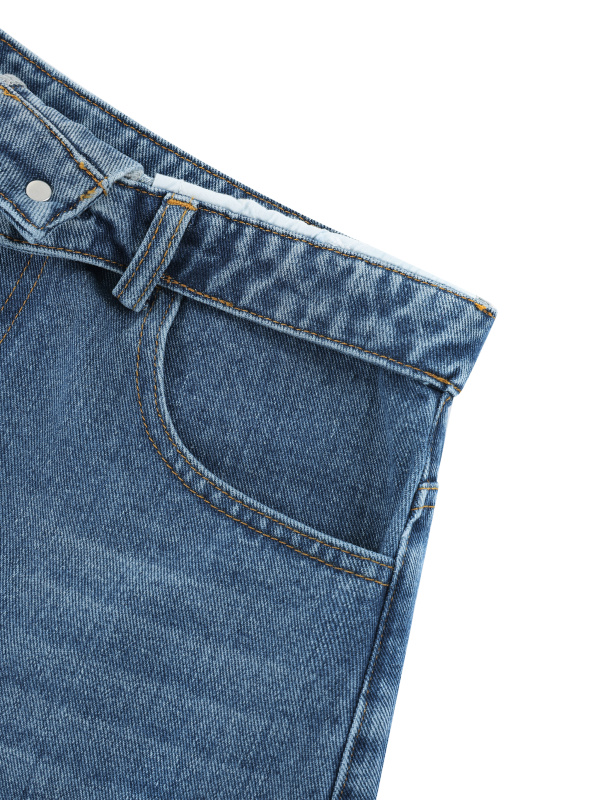 Women’s Vintage Wash High Rise Denim Shorts