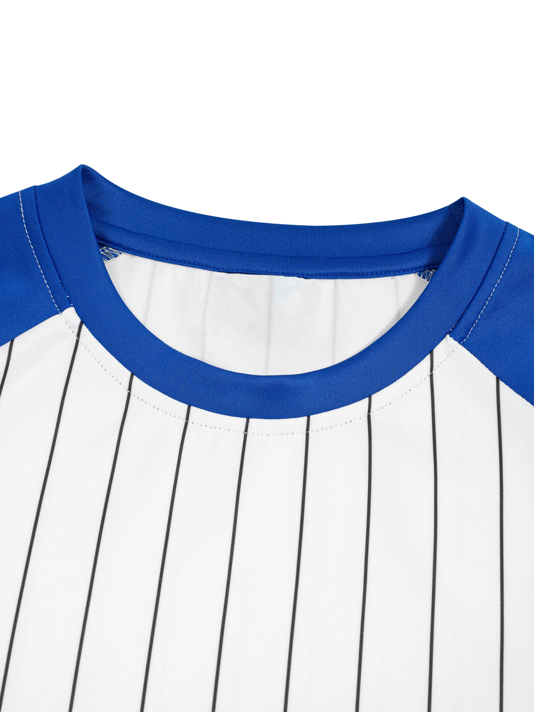Unisex Striped Raglan Long Sleeve T-Shirt